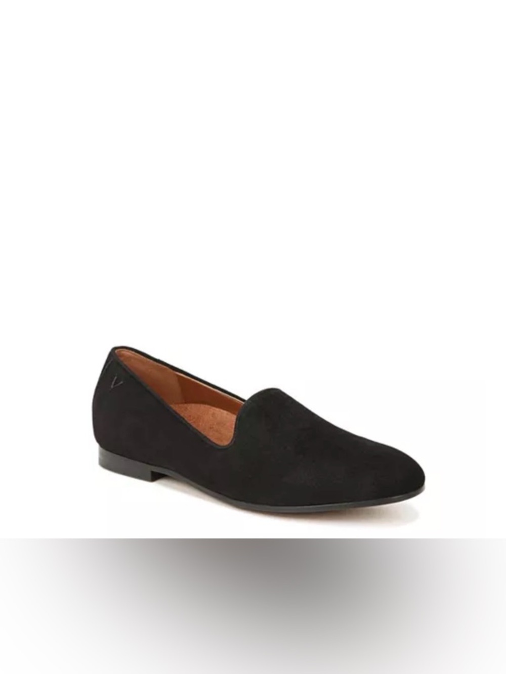 Vionic Willa Black Suede Loafers Flats Slip-On Comfort Shoes Size 8.5